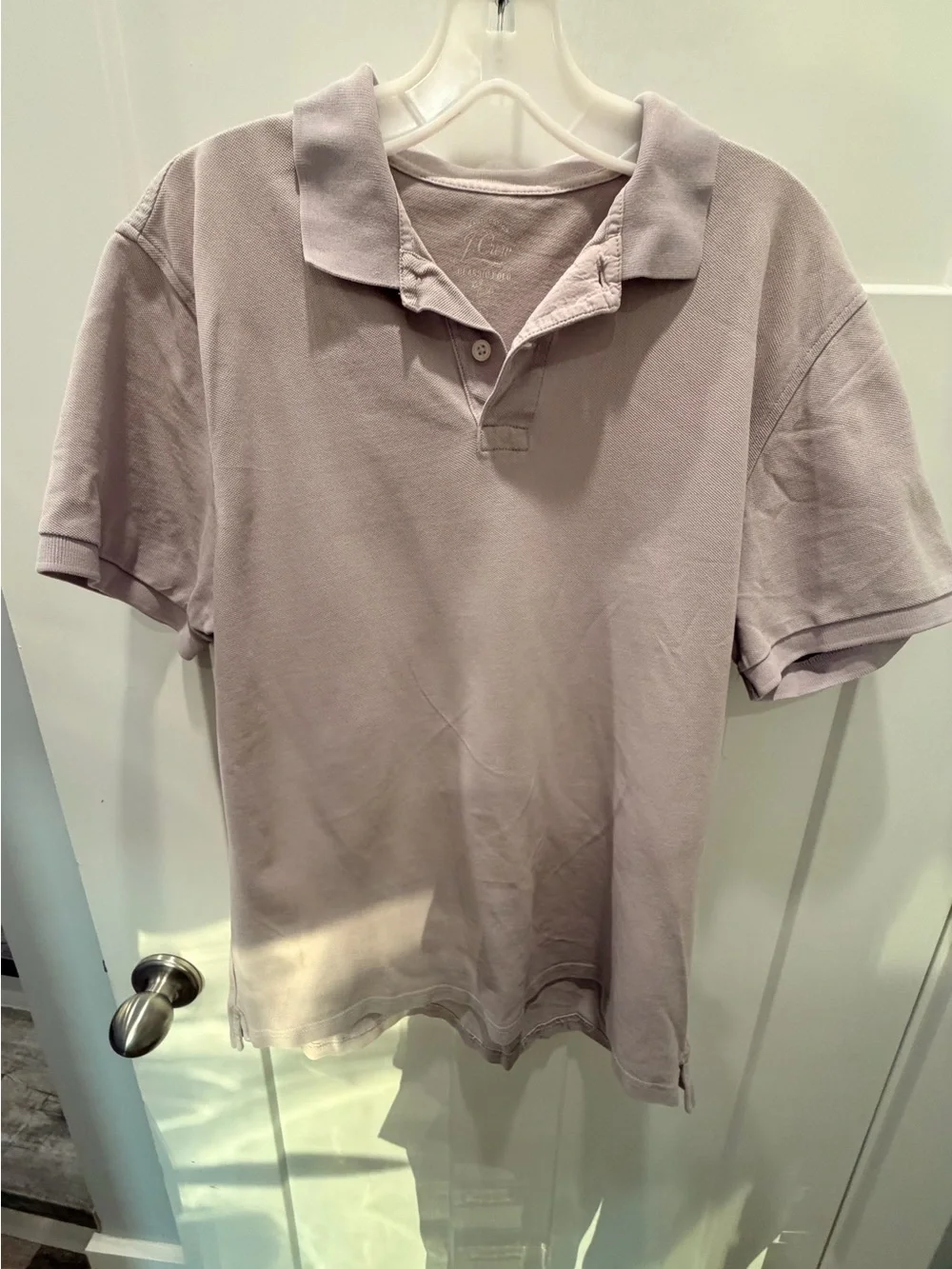 J Crew Mercantile Light Pink Polo Shirt Men’s Cotton Short Sleeve